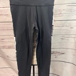 Peloton Athletic Leggings Womens Small Black‎ Pocket Compression Workout Yoga